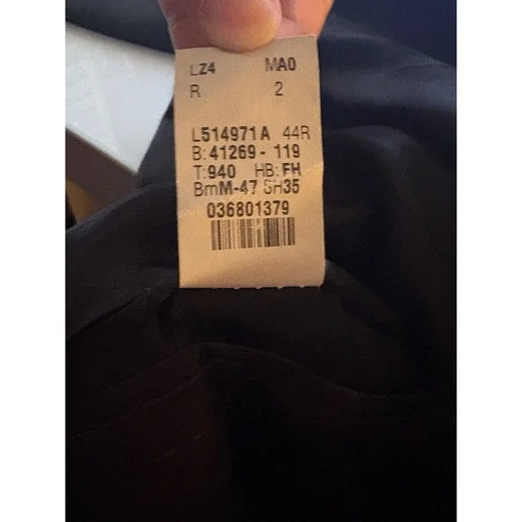 Lauren Ralph Lauren Dark Gray Blazer Mens Sz 44R 2 Button Wool Sport Coat Jacket - Picture 10 of 16